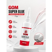 Onur Gom Super Glue Flex Esnek Japon Yapıştırıcı 200 gr – Hızlı Güçlü Siyanoakrilat Yapıştırıcı
