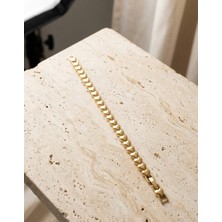 Yakamoz Home Paslanmaz Çelik Gold Kadın Premium Kalp Bileklik