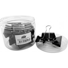 Stilo Kıskaç Siyah 32 mm (  12'li Kutu )