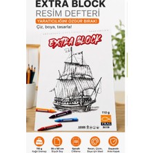 Seyfi Kırtasiye 35X50 cm Resim Defteri 110 gr Beyaz Kağıt Telli Üstten Açılır Eskiz Çizim Blok