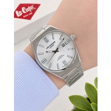 Lee Cooper Çelik Kordon Takvimli Kadran 50 mt Suya Dayanıklı Özel Tasarım Erkek Kol Saati LC.M02.M4