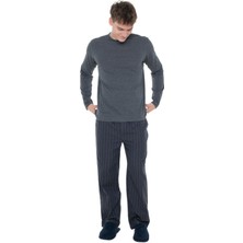 Calvin Klein Erkek Uzun Kollu Tişört ve Pantolon Pijama Takımı LV00NM2955