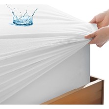 Evony Tek Kişilik 120X200+30 cm Micro Fitted Alez Sıvı Geçirmez Yatak Koruyucu Alez