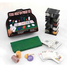 Wolawood Profesyonel Texas Hold'em Poker Seti - 200 Çipli, 2-Deste 52 Kağıdı Premium Metal Hediye Kutulu Lüks 200 Parça Çipli Eksiksiz Full Set Sınırlı Üretim