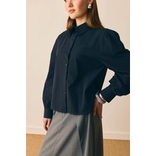 Zülays Basic Poplin Gömlek Siyah