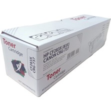 Hp CF-283X (Canon CRG-737) Ithal Black Toner