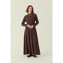 Zülays Panel Seam Tencel Dress – Brown