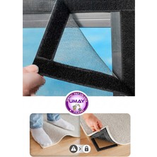Ecovel Sineklik Halı Torpido Halısı Kaydırmaz Yapışkanlı Cırt Bant Çok Amaçlı Cırtlı Bant (2X100 Cm)