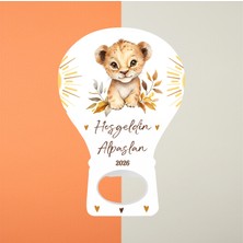 Hedef Plus 20 Adet Açacak Magnet , Aslan Temalı Yeni Doğan Balon Magnet , 1 Yaşında Erkek Bebek Magnet