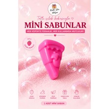 Renkli İzler Atölyesi Çilek Kokulu Mini Tatlı Tasarımlı El Sabunu Pembe Rüya (1 Adet)