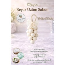 Renkli İzler Atölyesi Gliserinli Beyaz Üzüm Salkım Sabunu | Ferah Kokulu El ve Banyo Sabunu