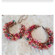 Handmade Tasarım Anne Kız Kombin Taç Set Gerçek Şoklanmış Cipsodan Rengarenk Tasarım
