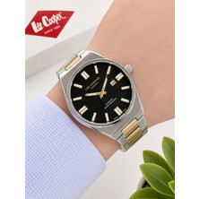 Lee Cooper Çelik Kordon Takvimli Kadran 50 mt Suya Dayanıklı Özel Tasarım Erkek Kol Saati LC.M02.M6