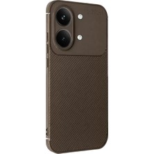 Sh Newface Xiaomi Poco X8 Pro Max Auto Focus Karbon Kapak - Kahverengi Najmaddin
