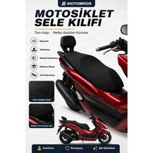 Motobros Motosiklet Sele Kılıfı Honda Pcx Uyumlu Airfit Hava Alan Terletmez Güneş Koruyucu Tam Kalıp Scooter