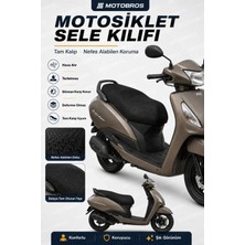 Motobros Motosiklet Sele Kılıfı Tvs Jupiter Uyumlu Airfit Hava Alan Terletmez Güneş Koruyucu Tam Kalıp Scooter