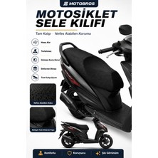Motobros Motosiklet Sele Kılıfı Honda Dio Uyumlu Airfit Hava Alan Terletmez Güneş Koruyucu Tam Kalıp Scooter
