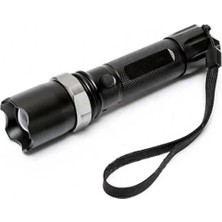 Magicool KM-110 Profesyonel Şarjlı El Feneri Ledli+Flashlight+Zoom Özellikli  Aparatlı 6 Parça Full Set