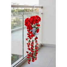 Cihan Çiçekçilik Askılı Saksıda Yapay Sarkan Begonvil 100 cm Balkon Çiçeği