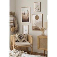 Tuncel Store Artavessa 4 Parça Ahşap Çerçeve Görünümlü Mdf Tablo Seti, 150 x 200