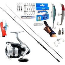 Okuma Wave Up 270CM 10-40GR Daiwa Strikeforce 2500 Rapala Maket Balık Spin Olta Takımı Seti