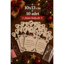 Emtory Gift Gifty | Çam Ağacı Kardan Adam Paketleme Kartı - Hediye Kartı - Aksesaur Kartı - Yılbaşı Hediyesi