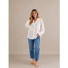 Şakayık Kadın Oversize Gömlek