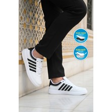 Walkway Pori 2079 M Beyaz-Siyah-Beyaz Erkek Spor Ayakkabı