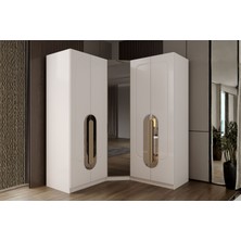 Doressa Beyond 5 Kapılı Reflekte Camlı Köşe Gardırop