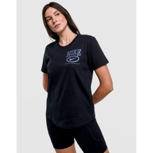 Nike Clup Tee Pamuklu Kadın Siyah Tişört