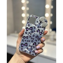 Teko Tarz 58 Gri Papyon Desenli İphone 14 15 16 Uyumlu Kılıflar