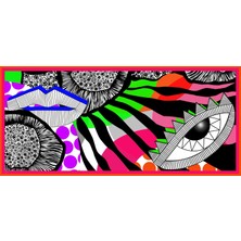 Muguetarts %100 Pamuk El Yapımı Tasarım Desenli Büyük Orta Boy Peştemal 135X60 cm