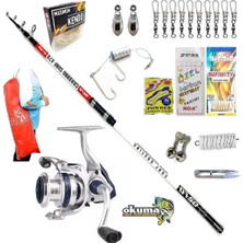 Oslo Okuma Aria 8000 420cm 100-200gr Camarro Surf Profesyonel Kıyı Olta Takımı Seti