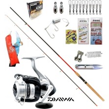 Oslo Remixon Red Zoom Karbon 270CM 10-35GR Daiwa Strikeforce 2500 B Kıyı Spin Olta Takımı Seti