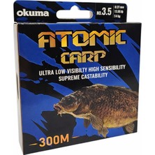 Okuma Atomic Carp Nylon Clear Color 300M Misina 0.37MM