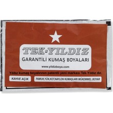 Tek Yıldız 17 - Kumaş Boyası Açık Kahve 11 Gr