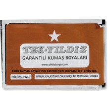 Tek Yıldız 16 - Kumaş Boyası Tütün Rengi 11 Gr