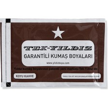 Tek Yıldız 20 - Kumaş Boyası Kahve Koyu 11 Gr