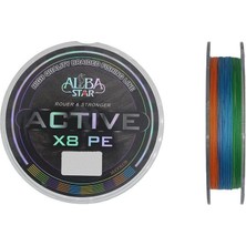 Albastar Active 8x 0.13MM 300M Multicolor 8 Örgü Ip Misina 13.2kg Çeker