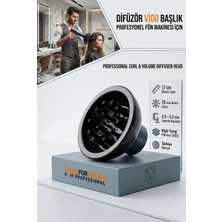 Transformacion Profesyonel Kuaför Tipi Kıvırcık Saç Kurutma Vigo Başlığı Universal Uyumlu Hacim Veren Difüzör 719410