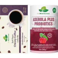 Dr. Natural Aserola Prebiyotik Bitkisel Macun 240 Gr. ve Hindiba Kahvesi 30 Şase