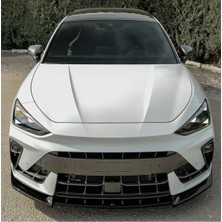 TMZ Garage Cupra Leon 2024+ Ön Lip Parlak Siyah Sport Ön Tampon Lipi Body Kit Ön Alt Lip Spoiler