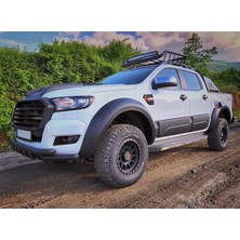TMZ Garage Ford Ranger T6 T7 T8 Jumbo Çamurluk Dodik Seti Düz Model Mat Siyah