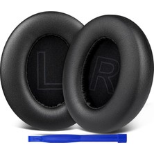 M.TK Moveteck Anker Soundcore Q20 / Q20+ / Q20I / Q20BT Life 2 ile Uyumlu Kulaklık Pedi Kulaklık Süngeri + Takma Aparatı Set