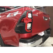 TMZ Garage Toyota Hilux Invincible 2023+ Stop Koruma Çerçevesi Ledli Stoplarla Uyumlu Mat Siyah Abs