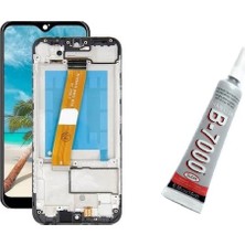 SDT Samsung Galaxy M10 Ekran Dokunmatik Çıtalı (Siyah) B7000 Yapıştırıcı