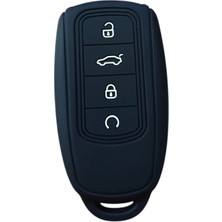 Otohousse Chery Omada Tiggo 7-8 Uyumlu Silikon Oto Anahtar Kumanda Kabı Siyah