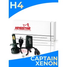 Kingstar LED Xenon Far Ampulü | Kıngstar Captaın Serisi | 12.000 Lumen | Beyaz Işık | Canbus
