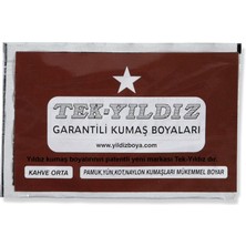 Tek Yıldız 18 - Kumaş Boyası Kahve Orta 11 Gr