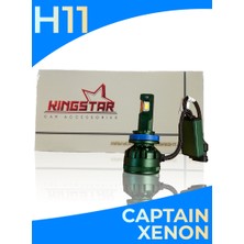 Kingstar LED Xenon Far Ampulü | Kıngstar Captaın Serisi | 12.000 Lumen | Beyaz Işık | Canbus